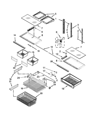 Shelf parts