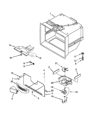 Freezer liner parts