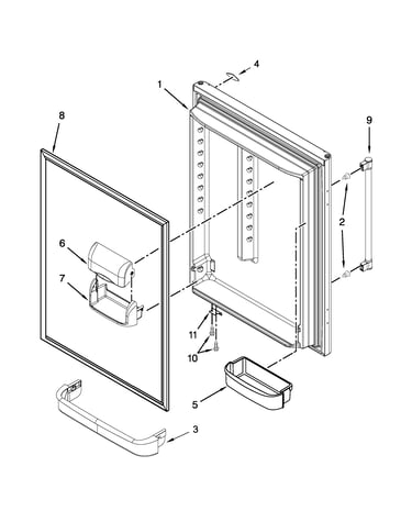 Refrigerator door parts