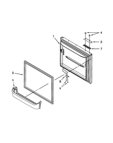 Freezer door parts