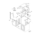 Maytag MVWC300BW1 top and cabinet parts diagram