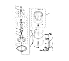 Maytag MVWC300BW1 basket and tub parts diagram