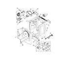 Maytag YMED3100DW0 cabinet parts diagram