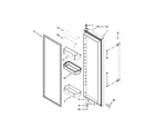 Maytag MSB26C6MDE00 refrigerator door parts diagram