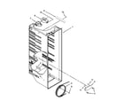 Amana ASD2275BRS01 refrigerator liner parts diagram