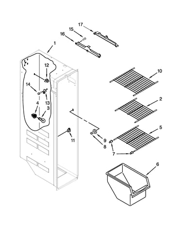 Freezer liner parts
