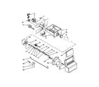 Amana ASD2275BRW01 motor and ice container parts diagram
