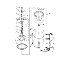 Whirlpool 7MWTW1904DM0 basket and tub parts diagram