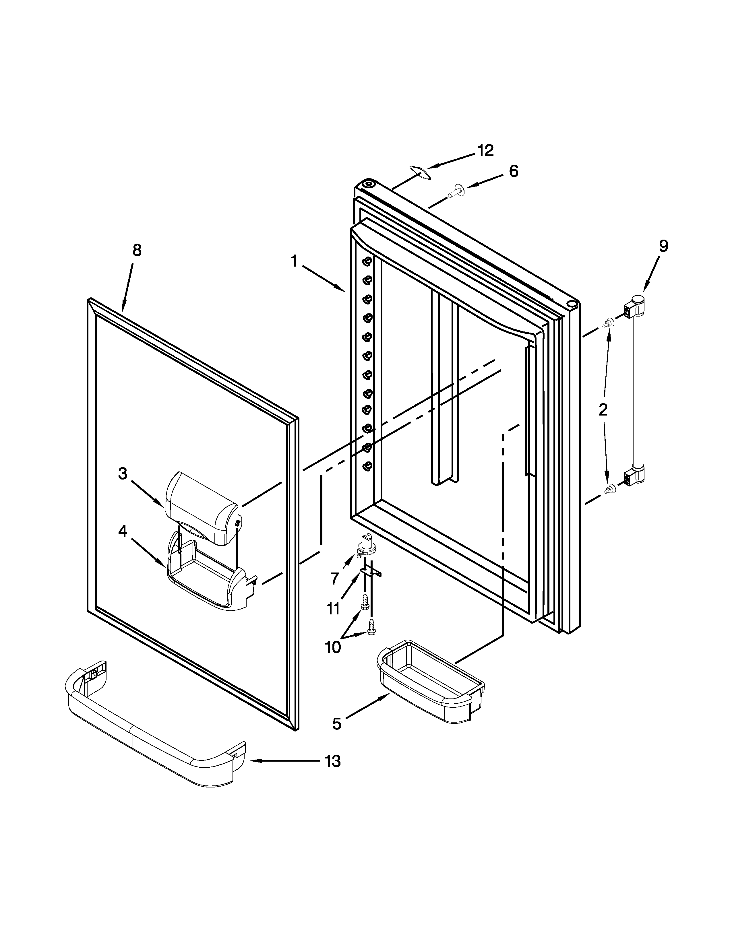 REFRIGERATOR DOOR PARTS