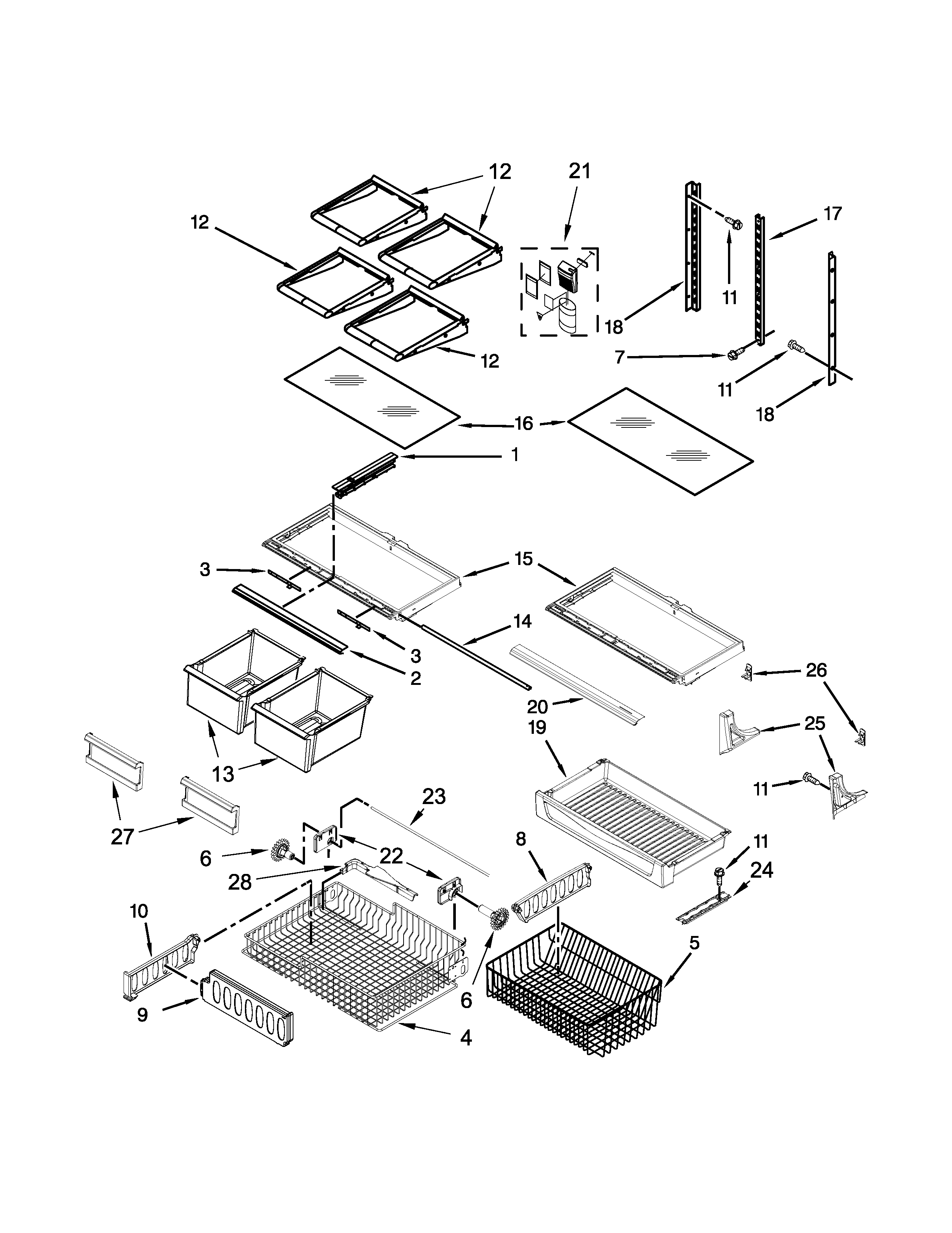 SHELF PARTS