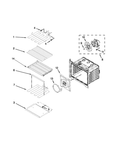 Internal oven parts