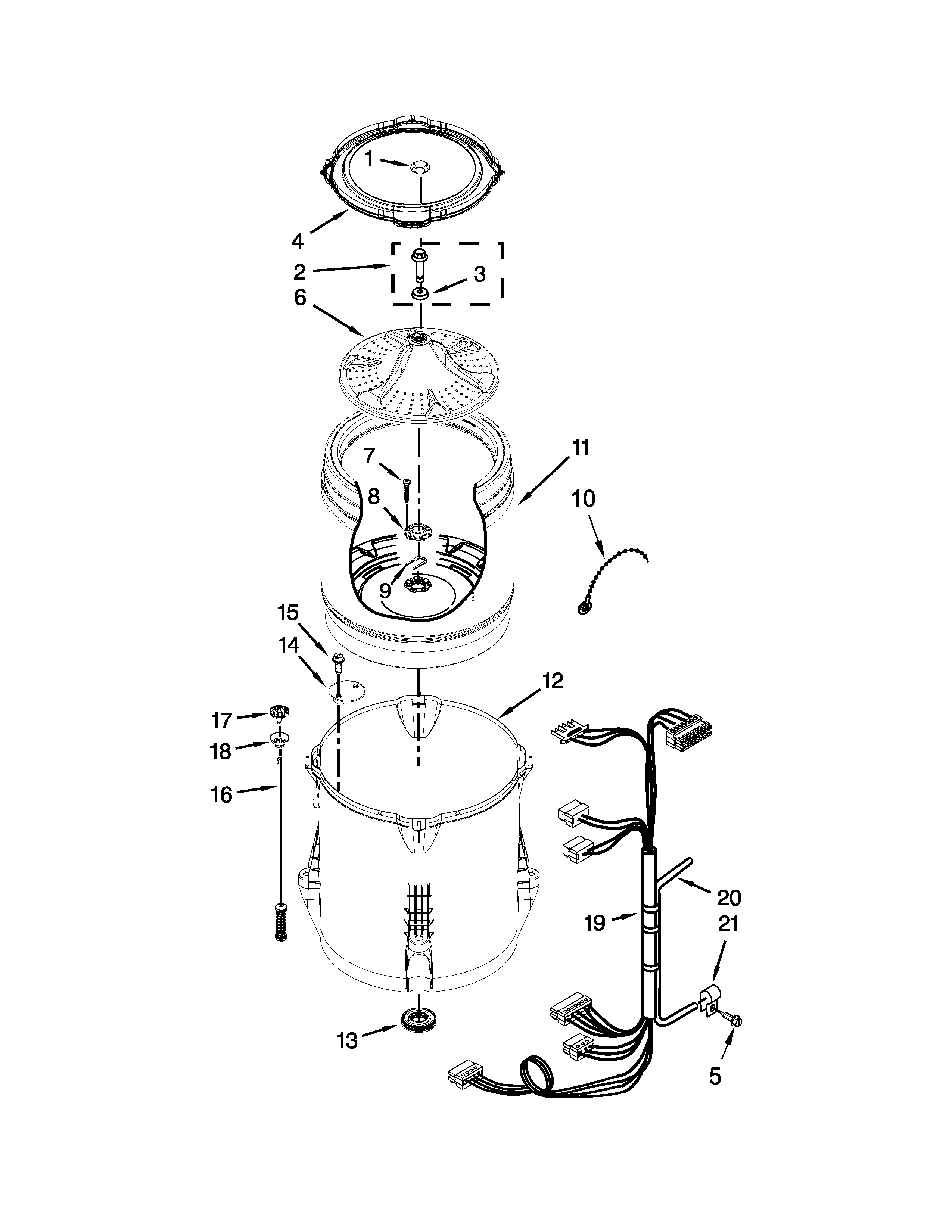 Basket and tub parts