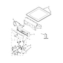 Maytag MGD7100DW0 top and console parts diagram