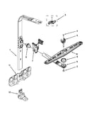 Upper wash and rinse parts
