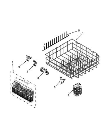 Lower rack parts