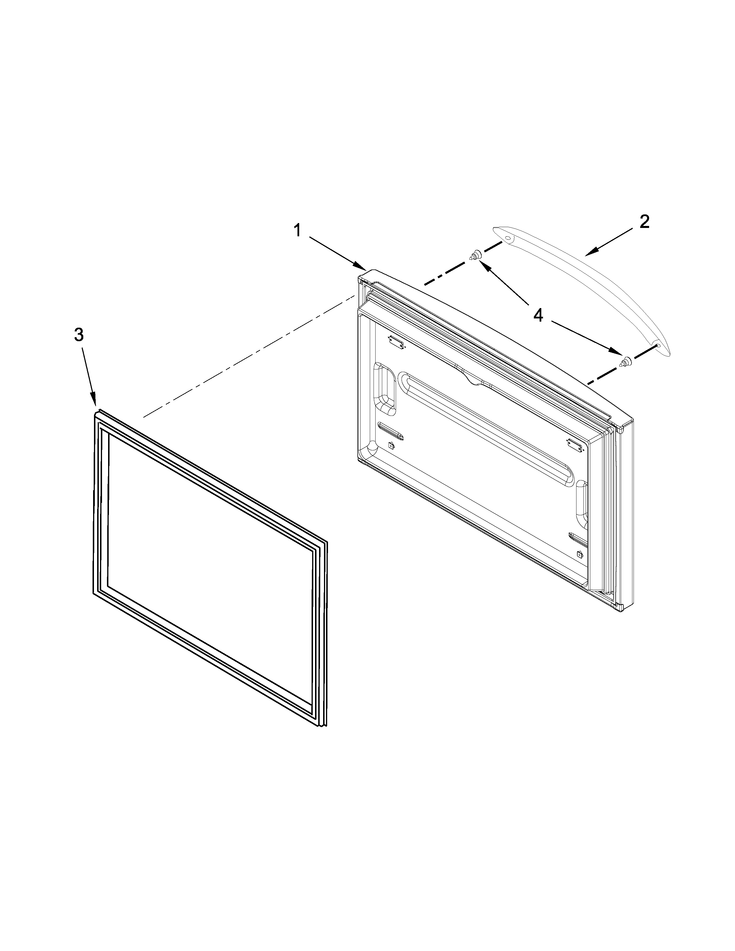 Freezer door parts