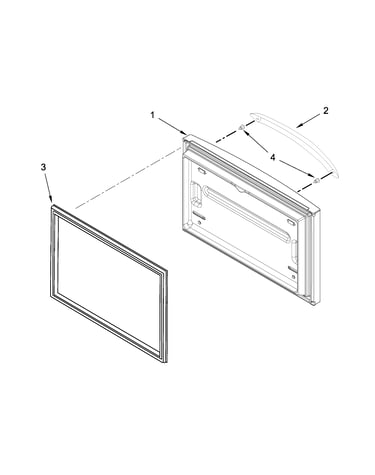 Freezer door parts