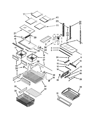 Shelf parts