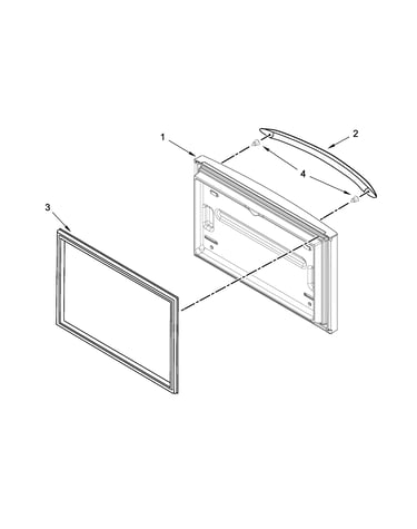 Freezer door parts