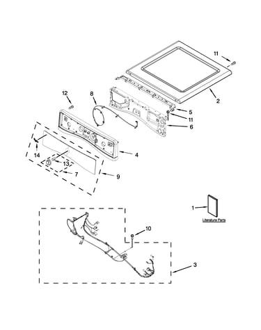 Top and console parts