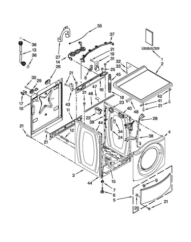 Top and cabinet parts