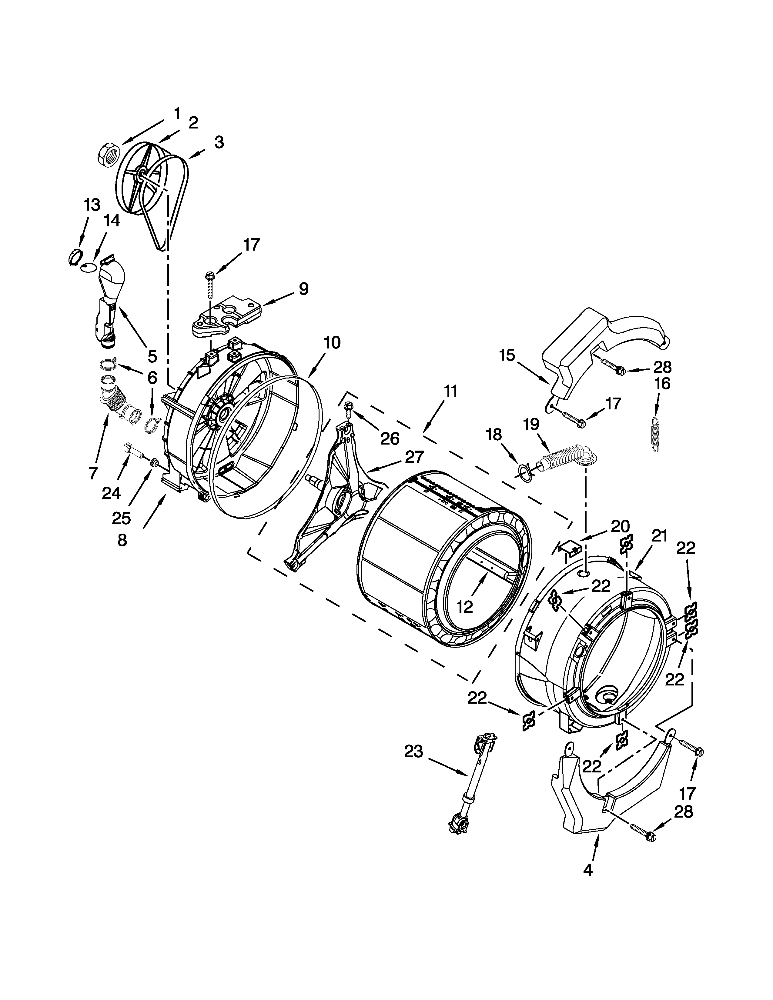 TUB AND BASKET PARTS