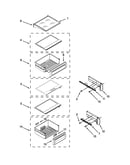 Refrigerator shelf parts