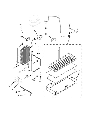 Lower unit and tube parts