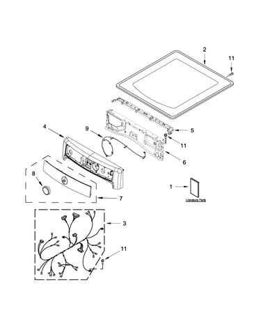 Top and console parts