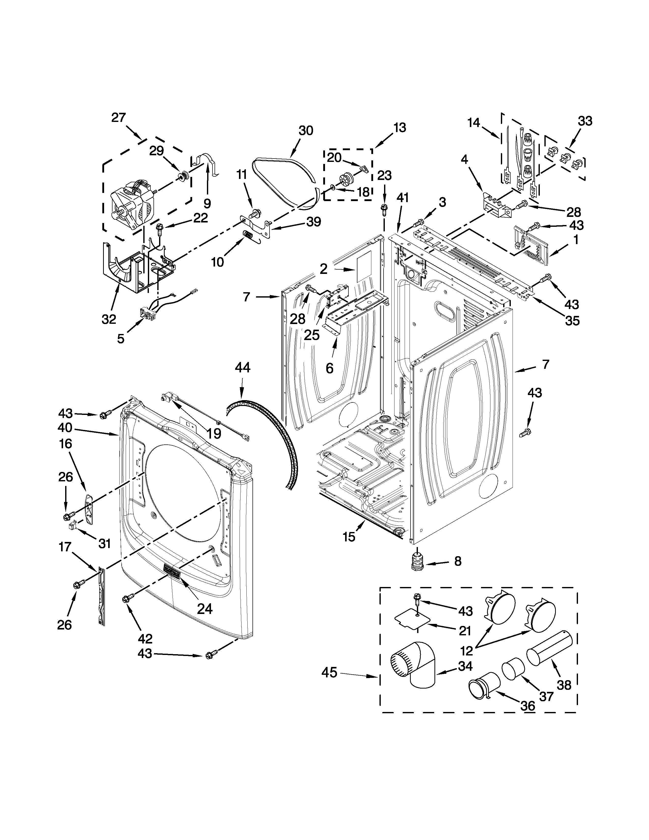 Cabinet parts