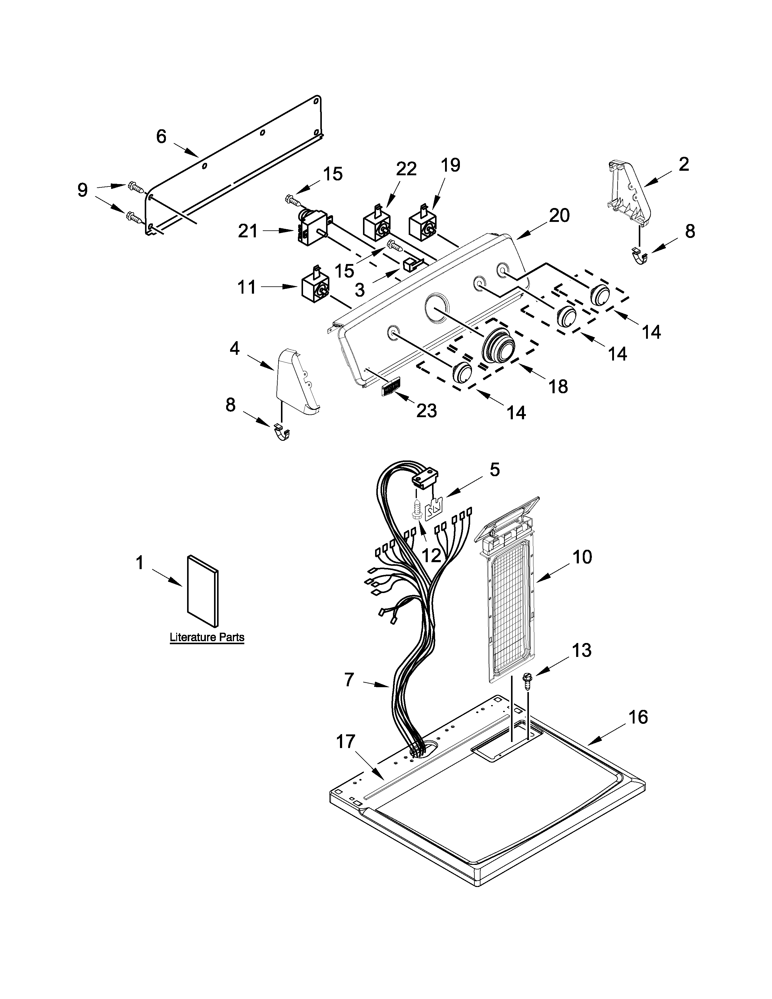 TOP AND CONSOLE PARTS