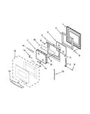 Oven door parts
