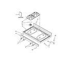 Whirlpool WFG114SWT1 cooktop parts diagram