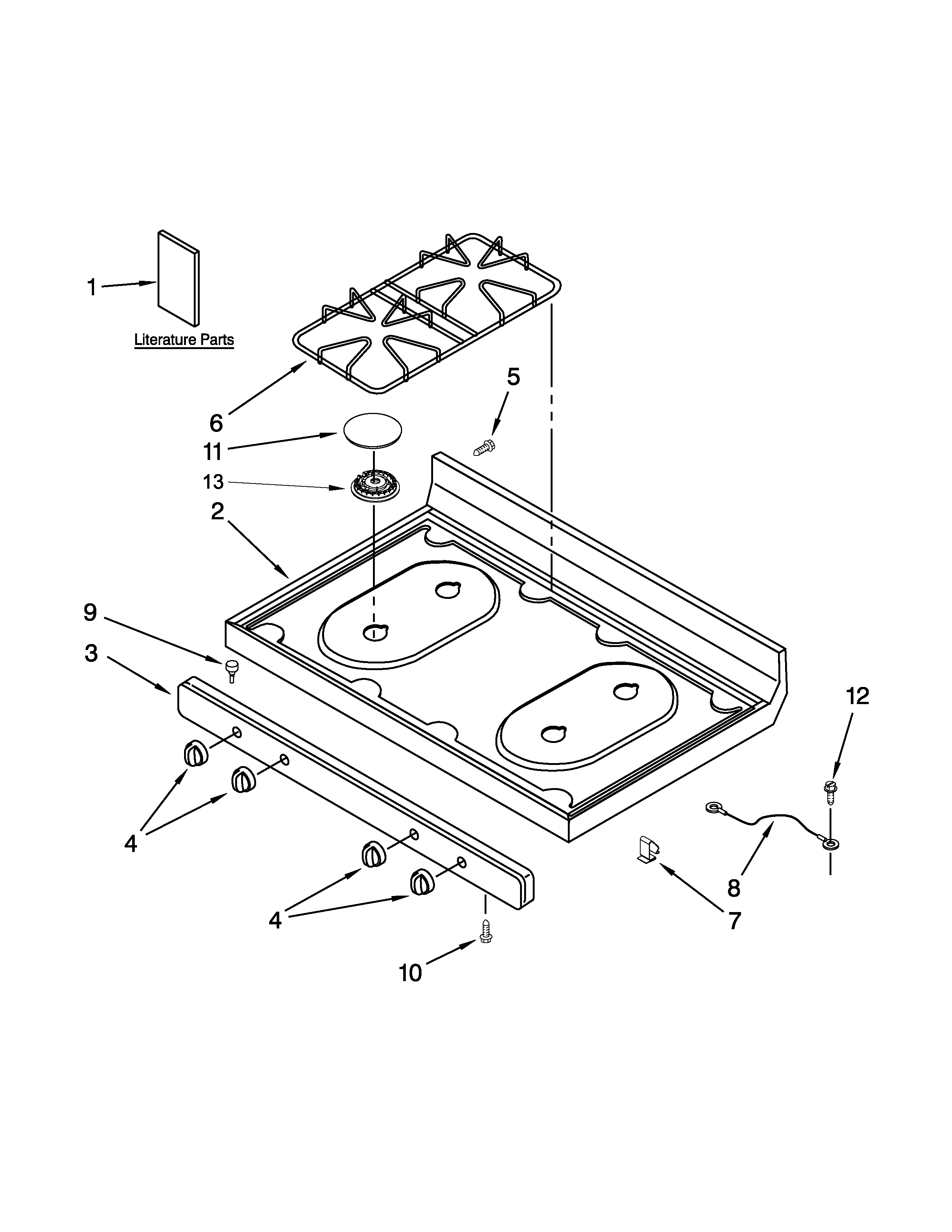 Cooktop parts