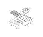 Whirlpool WFG114SWB1 oven and broiler parts diagram