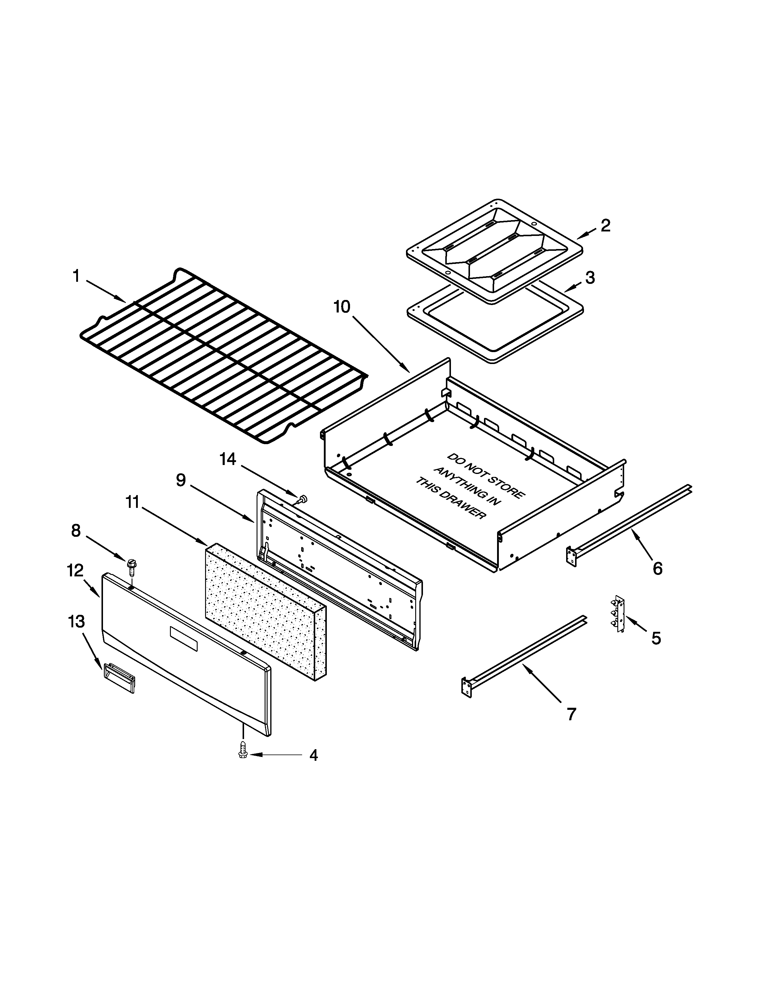 Oven and broiler parts
