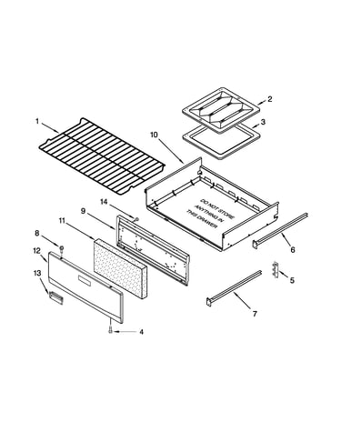 Oven and broiler parts