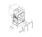 Whirlpool WDT710PAYB4 tub and frame parts diagram