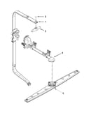 Upper wash and rinse parts