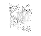 Whirlpool WGD95HEDW0 cabinet parts diagram
