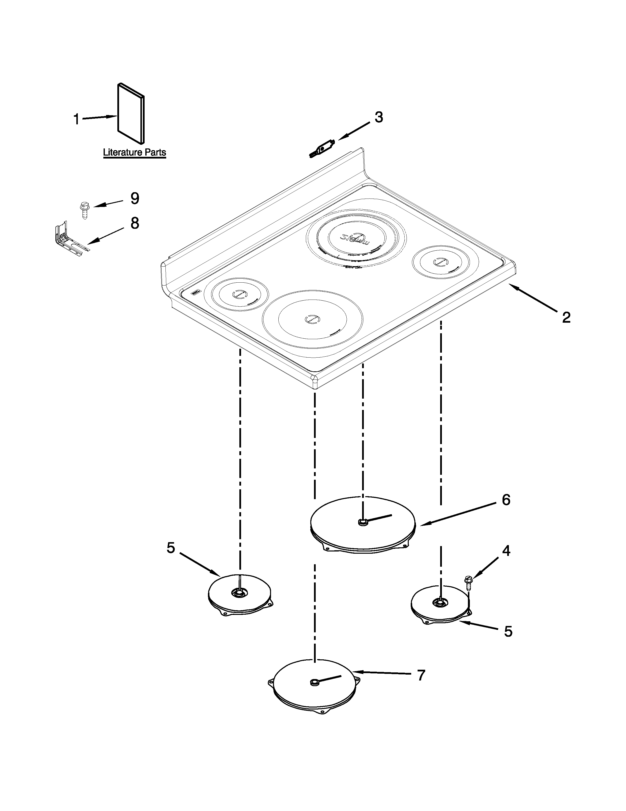Cooktop parts