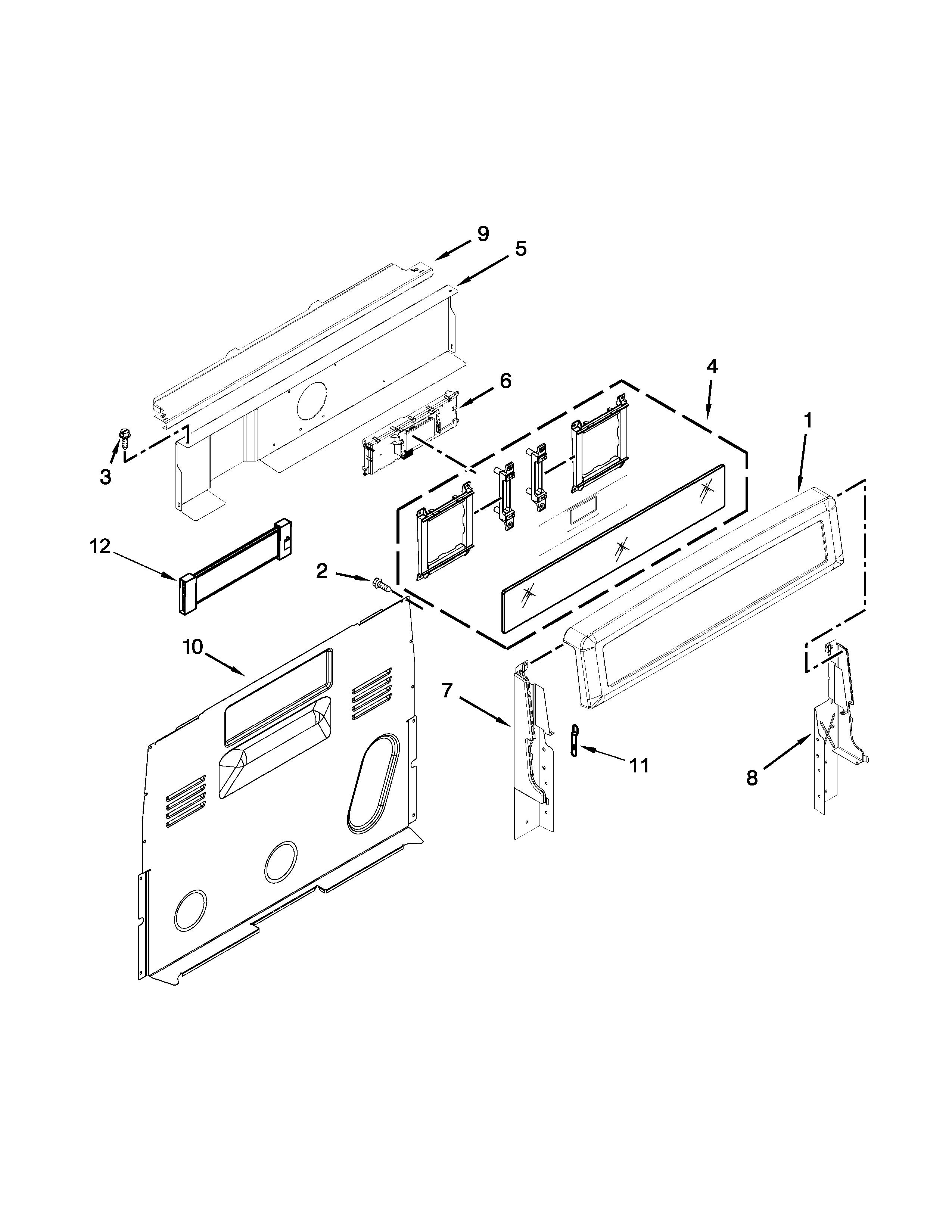 Control panel parts