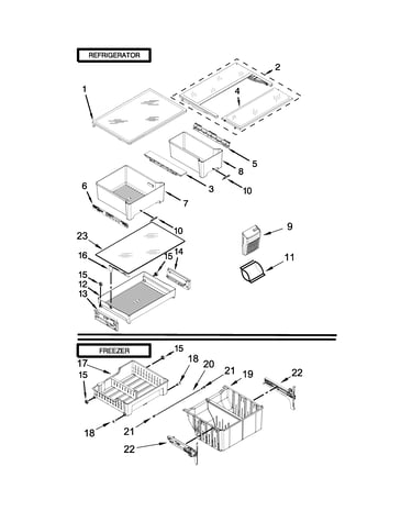 Shelf parts