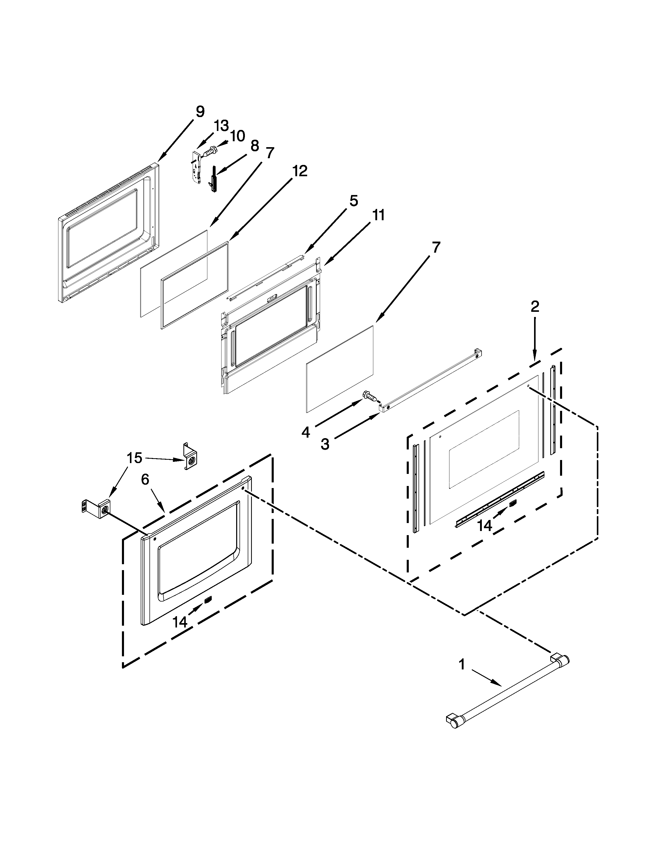 Lower door parts