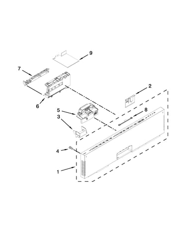 Control panel and latch parts