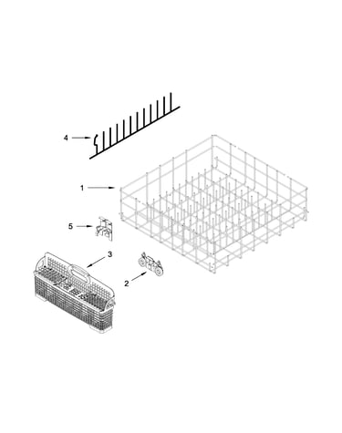 Lower rack parts