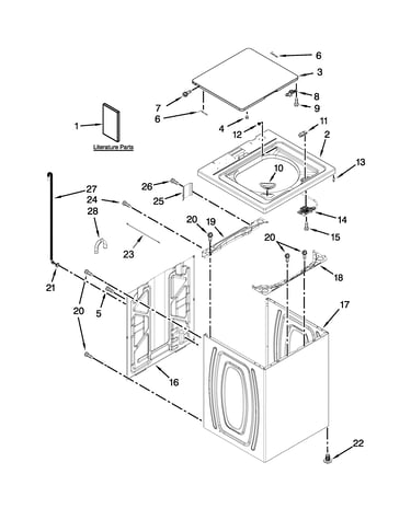 Top and cabinet parts