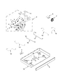 Burner box, gas valves and switch parts