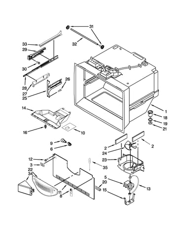 Freezer liner parts