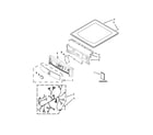 Maytag YMED8100DC0 top and console parts diagram